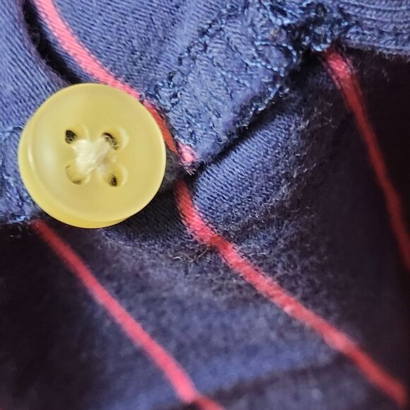 Peter Millar Men's XL Golf Polo Striped Purple Seaside Wash Crown logo Bottom - Picture 11 of 11